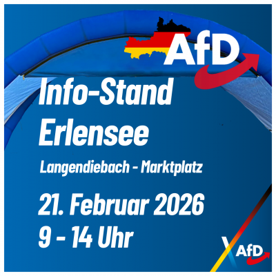 AfD Info-Stand Erlensee 21. Februar